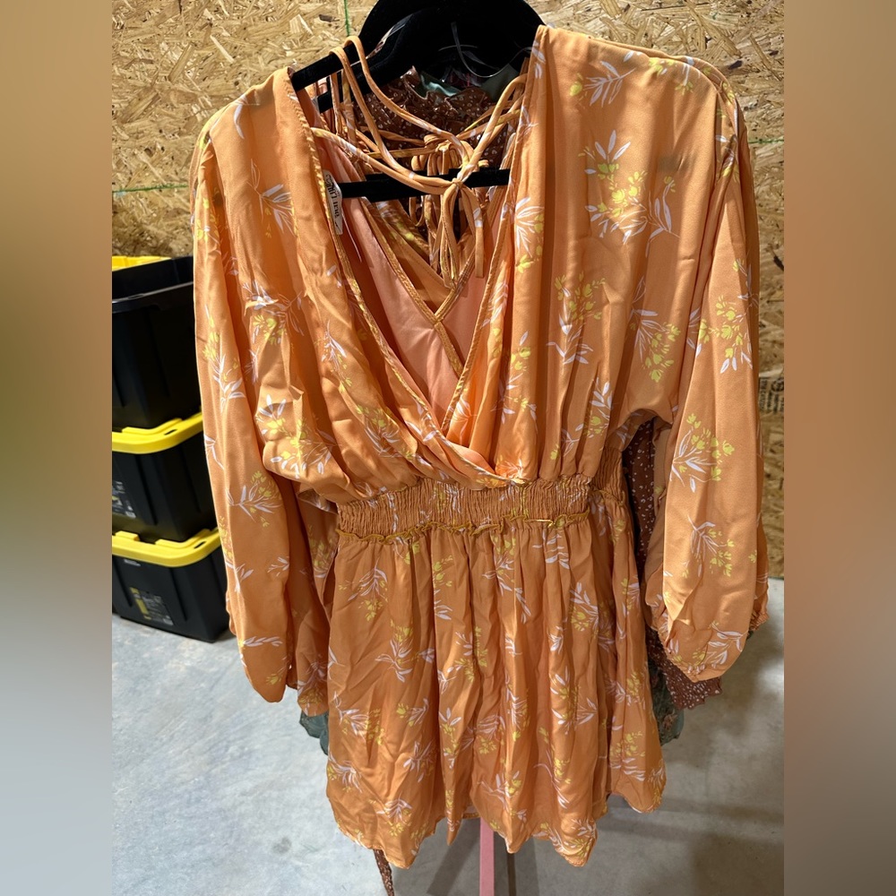 Orange Longsleeve Dress